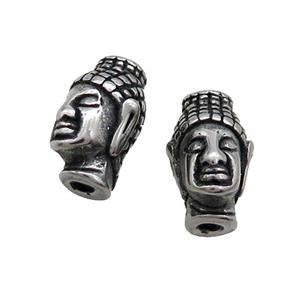 Stainless Steel Buddha Beads Antique Silver, approx 8-14mm [SSB1626]