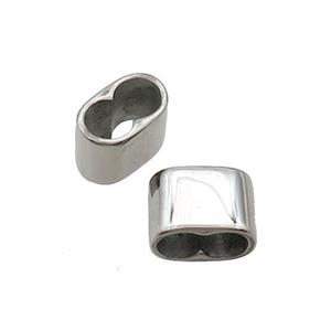 Raw Stainless Steel Paracord Beads, approx 9-13mm, 5-10mm hole [SSB1641]