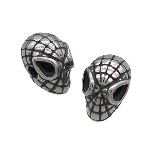 Stainless Steel Aliens Chrams Beads Antique Silver, approx 9-13mm [SSB1809]