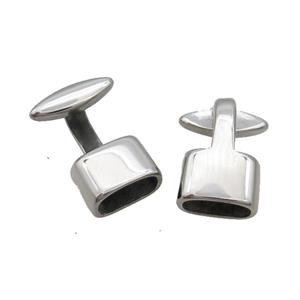 Raw Stainless Steel CordEnd, approx 13.5-22mm, 5-10mm hole [SSB1878]