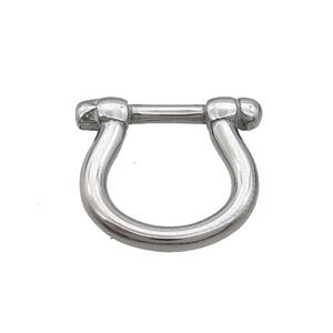 Raw Stainless Steel Connector, approx 16-18mm [SSB1927]