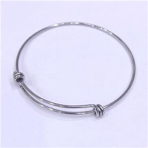 Raw Stainless Steel Bangle, approx 62mm dia [SSB1943]