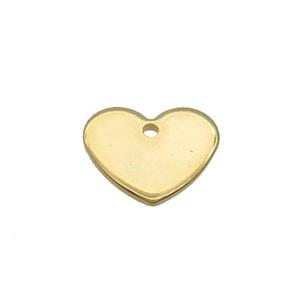 Stainless Steel Heart Pendant Gold Plated, approx 11-13mm [SSB2245]