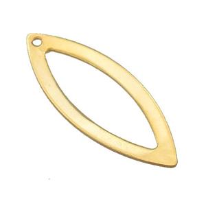 Stainless Steel Marquise Oval Pendant Gold Plated, approx 14.5-37mm [SSB2326]