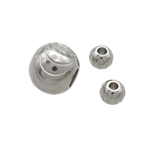 Raw Stainless Steel Beads Round, approx 2mm [SSB2696-2MM]