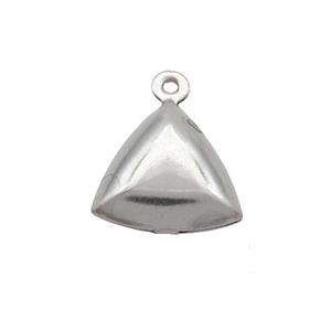 Raw Stainless Steel Triangle Pendant, approx 12mm [SSB2722]