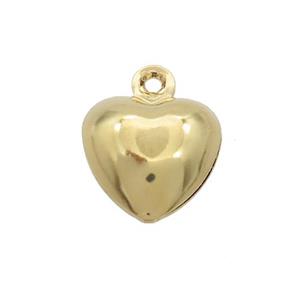 Stainless Steel Heart Pendant Gold Plated, approx 9.5mm [SSB2751]