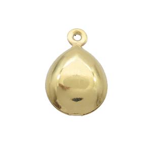 Stainless Steel Teardrop Pendant Gold Plated, approx 9.5-11mm [SSB2758]