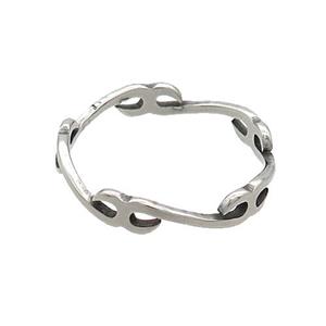 Raw Stainless Steel Rings, approx 3.5mm, 18mm dia [SSB2827]