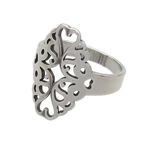 Raw Stainless Steel Rings, approx 13-20mm, 18mm dia [SSB2831]