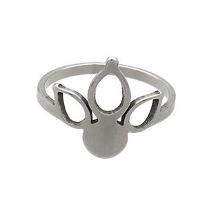 Raw Stainless Steel Rings Crown, approx 15mm, 18mm dia [SSB2845]