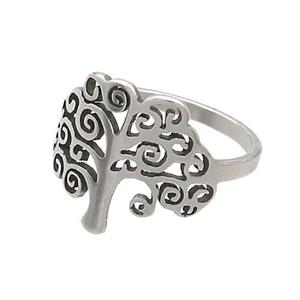 Raw Stainless Steel Rings Tree, approx 15-18mm, 18mm dia [SSB2847]