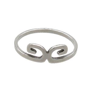 Raw Stainless Steel Rings, approx 6-12mm, 18mm dia [SSB2849]