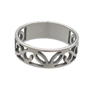 Raw Stainless Steel Rings, approx 6mm, 18mm dia [SSB2861]