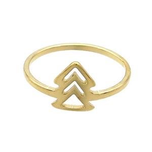 Stainless Steel Rings Gold Plated, approx 7-9mm, 18mm dia [SSB2937]