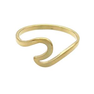 Stainless Steel Rings Gold pLated, approx 9mm, 18mm dia [SSB2939]