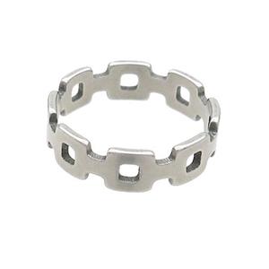 Raw Stainless Steel Rings, approx 5mm, 18mm dia [SSB2978]