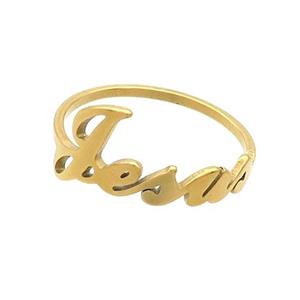 Stainless Steel Rings Gold Plated, approx 4-12mm, 18mm dia [SSB3003]