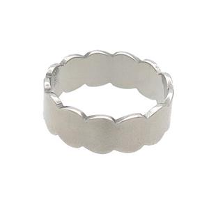 Raw Stainless Steel Rings, approx 6.5mm, 18mm dia [SSB3004]