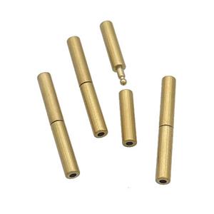 Stainless Steel Slider Clasp Gold Plated, approx 2.5-20mm, 1mm hole [SSB3044]