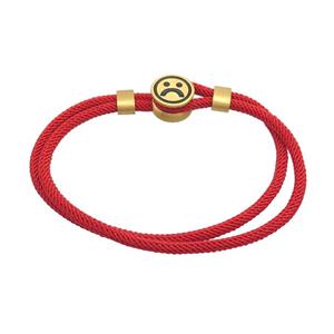 Red Nylon Bracelets, approx 12mm, 3mm [SSB3053]