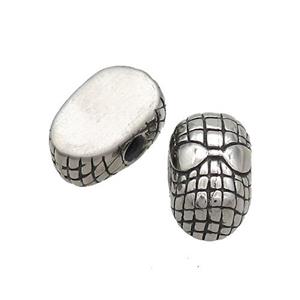 Stainless Steel Beads Large Hole Antique Silver, approx 10-16mm, 2mm hole [SSB3071]