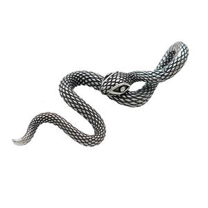 Stainless Steel Snake Charms Pendant Antique Silver, approx 21-50mm [SSB3118]