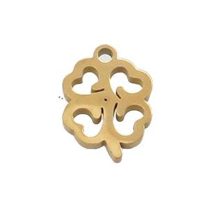 Stainless Steel Flower Pendant Gold Plated, approx 9-13mm [SSB3361]