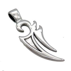 Raw Stainless Steel Tribal Charms Pendant, approx 20-52mm [SSB3571]
