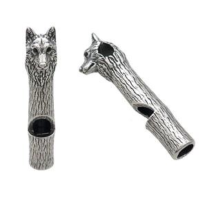 Stainless Steel Wolf Charms Pendant Antique Silver, approx 10-50mm [SSB3586]