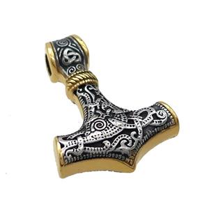 Stainless Steel Anchor Pendant Charms Antique Gold, approx 30-42mm [SSB3700]