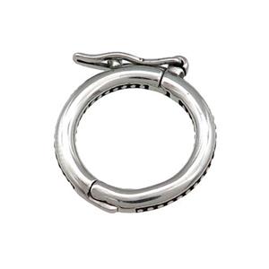 Stainless Steel Clasp Antique Silver, approx 20mm [SSB3869]