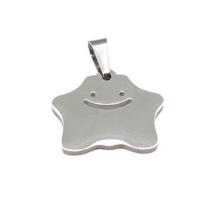 Raw Stainless Steel Pendant Halloween Ghost, approx 15.5-18.5mm [SSB4054]