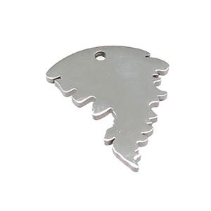 Raw Stainless Steel Pendant, approx 20-25mm [SSB4058]