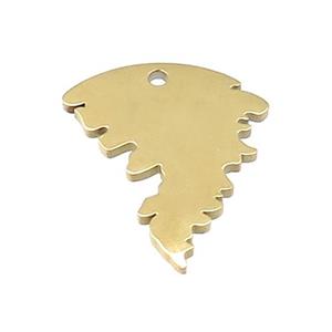Stainless Steel Pendant Gold Plated, approx 20-25mm [SSB4059]