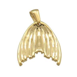 Stainless Steel Angel Wings Pendant Gold Plated, approx 20-21mm [SSB4646]