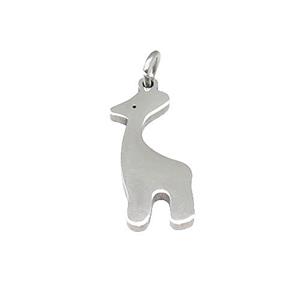 Giraffee Charms Stainless Steel Pendant Raw, approx 8-18mm [SSB4669]