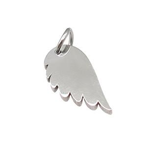 Angel Wings Charms Raw Stainless Steel Pendant, approx 7-15mm [SSB4685]