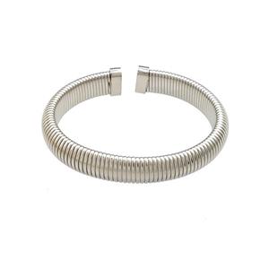 Raw Stainless Steel Bangle, approx 12mm, 55-60mm dia [SSB4745]