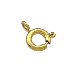 Stainless Steel Clasp Gold Plated, approx 6mm [SSB5202]