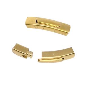 Stainless Steel Cord End Clasp Magnetic Gold Plated, approx 8-35mm, 4-6mm [SSB5211]