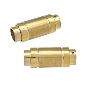 Stainless Steel Magnetic Clasp Cord End Gold Plated, approx 9.5-24mm, 6mm hole [SSB5215]