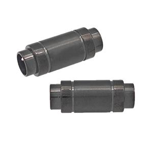 Stainless Steel Magnetic Clasp Cord End Black Plated, approx 9.5-24mm, 6mm hole [SSB5216]
