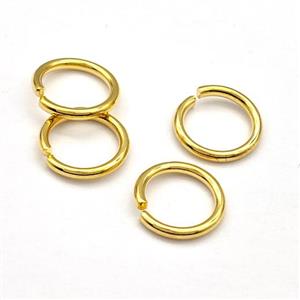 Stainless Steel Jump Rings Gold Plated, approx 15mm, 2mm thickness [SSB5218]