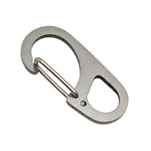 Raw Stainless Steel Carabiner Clasp, approx 16-33mm [SSB5247]