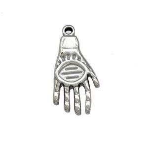 Raw Stainless Steel Hands Charms Pendant, approx 11-18mm [SSB5306]