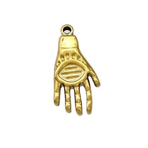 Stainless Steel Hands Charms Pendant Gold Plated, approx 11-18mm [SSB5307]