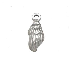 Raw Stainless Steel Conch Shell Charms Pendant, approx 7-15mm [SSB5312]