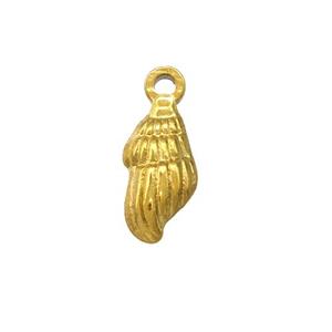 Stainless Steel Conch Shell Charms Pendant Gold Plated, approx 7-15mm [SSB5313]