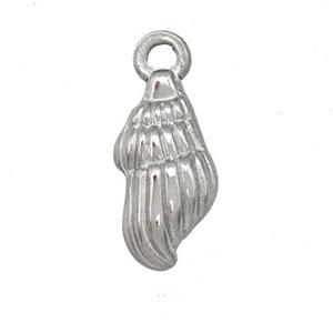 Raw Stainless Steel Conch Shell Charms Pendant, approx 9-18mm [SSB5314]
